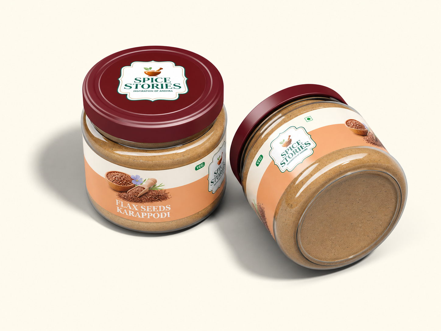 Flaxseed Karappodi packaged jar