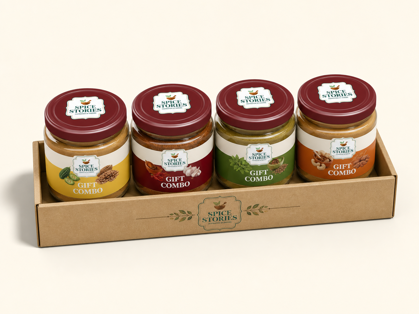 Spice Stories Gift Combo packaged jars