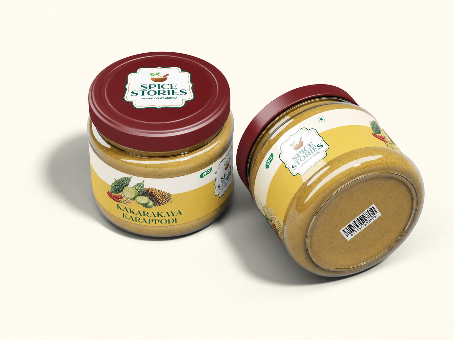 Kakarakaya Karappodi packaged jar
